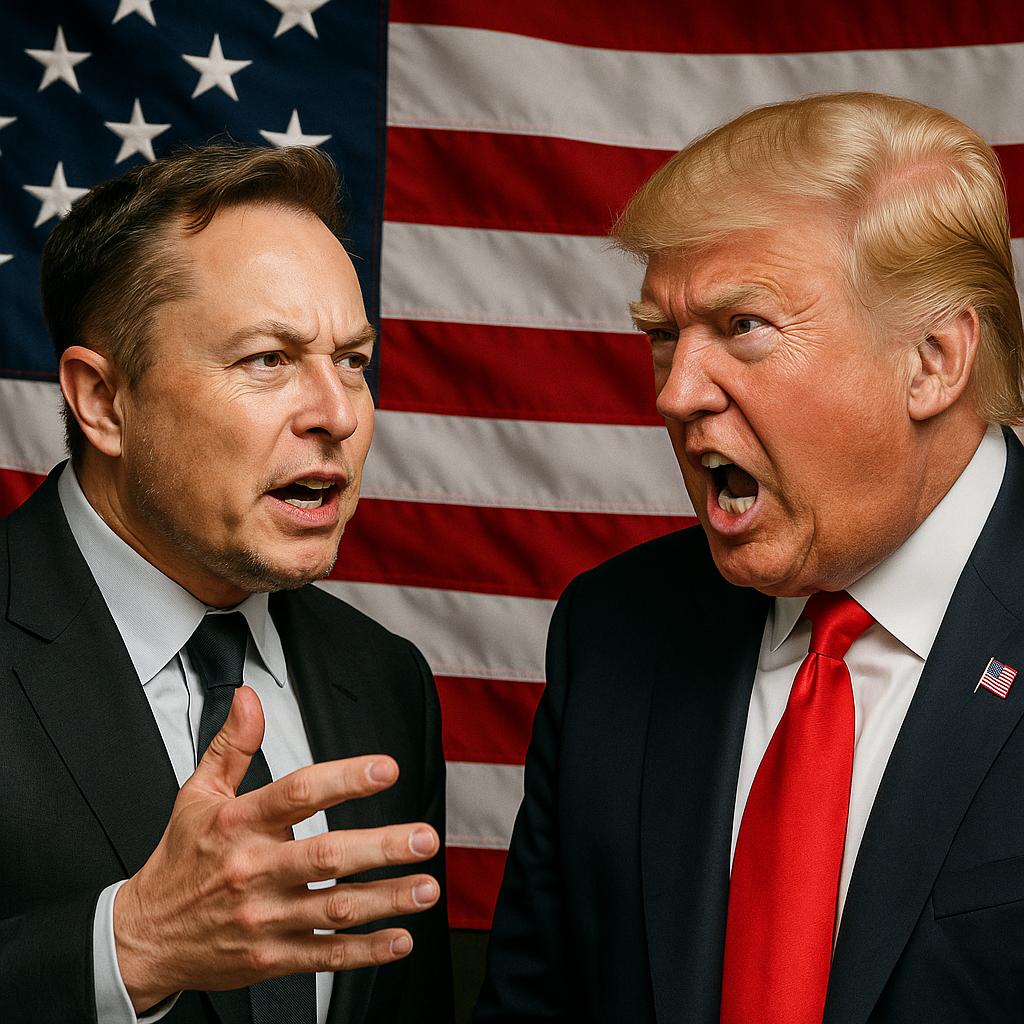 Elon Musk vs President Donald Trump